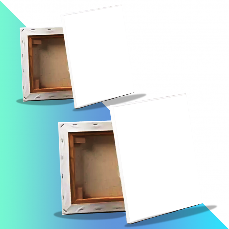 Lot 2 Toiles - 22 x 27 cm