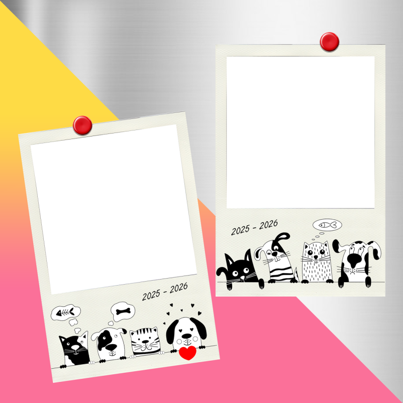 2 Magnets Polaroids Snoopy 2025-2026