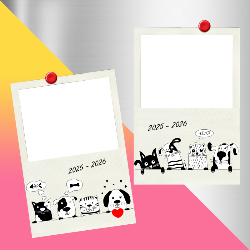 2 Magnets Polaroids Snoopy- Frères et sœurs 2025-2026