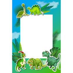 Cadre Dinosaure 20x30 cm