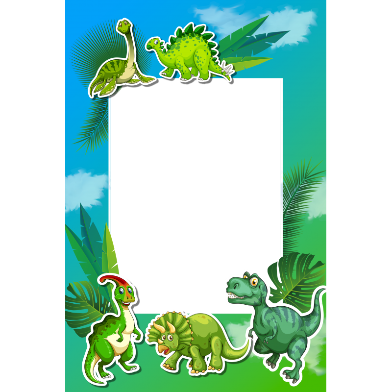 Cadre Dinosaure 20x30 cm