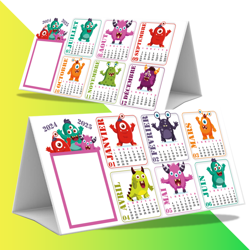Calendrier Monstre 2024-2025