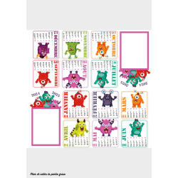Calendrier Monstre 2024-2025