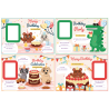 4 Cartes d'Anniversaire Maternelle 10x15 cm