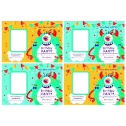 4 Cartes d'Anniversaire 10x15 cm