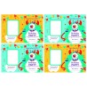 4 Cartes d'Anniversaire 10x15 cm