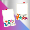 2 Magnets Polaroids Dinosaure